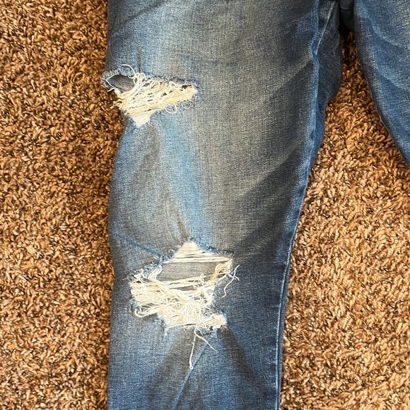 American Eagle Outfitters super hi-rise jegging 14 regular ripped jeans - Picture 4 of 11